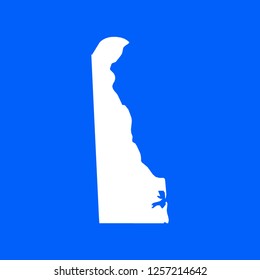 Delaware map vector