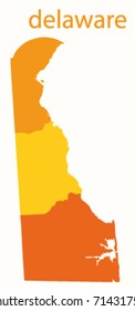 delaware state vector map