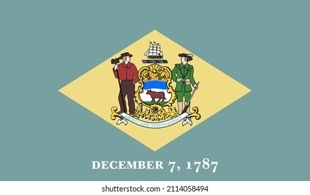 Delaware US State Vector Illustration
