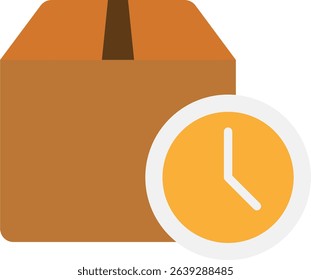 Delay Deadline Business Icon Vector Flat Illustration