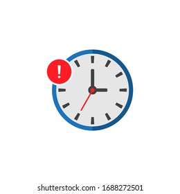 Delay icon design isolated on white background. Vector illustration
