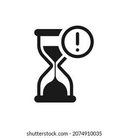 Delay icon design isolated on white background. Vector illustration