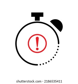 Delay icon design isolated on white background. vector illustration