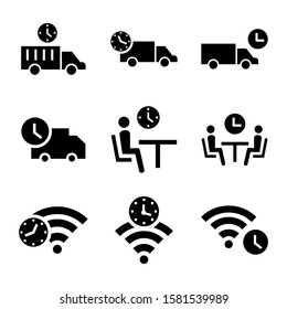 delay icon isolated sign symbol vector illustration - Collection of high quality black style vector icons
