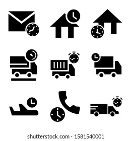 delay icon isolated sign symbol vector illustration - Collection of high quality black style vector icons
