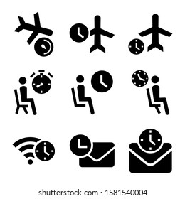 delay icon isolated sign symbol vector illustration - Collection of high quality black style vector icons
