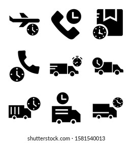 delay icon isolated sign symbol vector illustration - Collection of high quality black style vector icons
