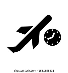 delay icon isolated sign symbol vector illustration - high quality black style vector icons
