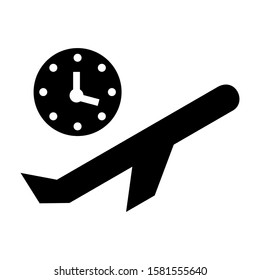 delay icon isolated sign symbol vector illustration - high quality black style vector icons
