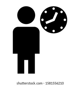 delay icon isolated sign symbol vector illustration - high quality black style vector icons
