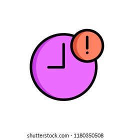delay icon vector design. icon vector filled outline style