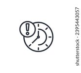 delay icon. vector.Editable stroke.linear style sign for use web design,logo.Symbol illustration.