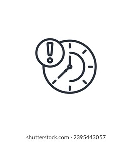 delay icon. vector.Editable stroke.linear style sign for use web design,logo.Symbol illustration.