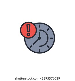 delay icon. vector.Editable stroke.linear style sign for use web design,logo.Symbol illustration.