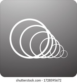 delay sound effect icon vector