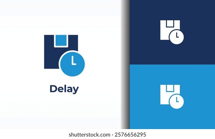 Delay vector, icon or logo sign isolated symbol illustration