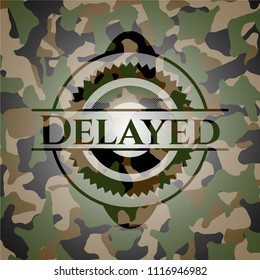 Delayed camouflaged emblem