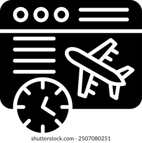 Delayed Glyph Vector Icon Design