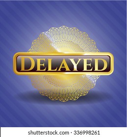 Delayed gold emblem