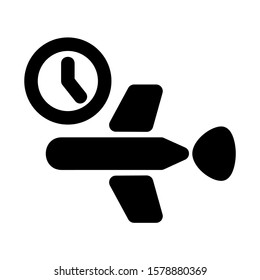 delayed icon isolated sign symbol vector illustration - high quality black style vector icons
