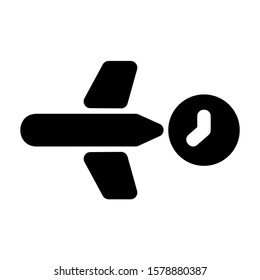delayed icon isolated sign symbol vector illustration - high quality black style vector icons
