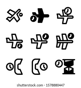 delayed icon isolated sign symbol vector illustration - Collection of high quality black style vector icons
