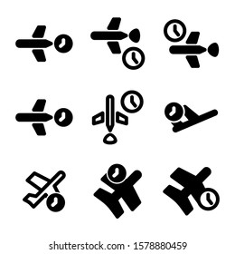 delayed icon isolated sign symbol vector illustration - Collection of high quality black style vector icons
