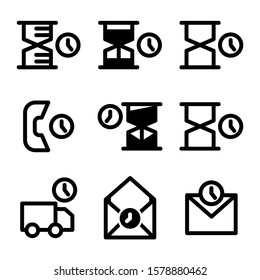 delayed icon isolated sign symbol vector illustration - Collection of high quality black style vector icons
