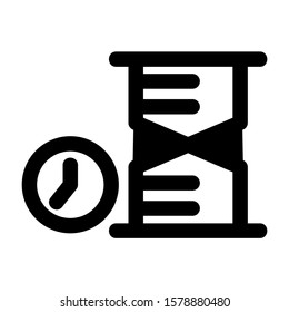 delayed icon isolated sign symbol vector illustration - high quality black style vector icons
