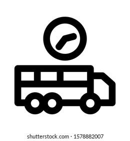 delayed icon isolated sign symbol vector illustration - high quality black style vector icons
