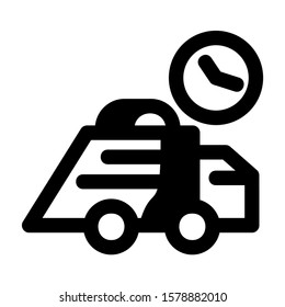delayed icon isolated sign symbol vector illustration - high quality black style vector icons
