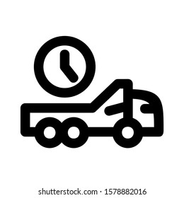 delayed icon isolated sign symbol vector illustration - high quality black style vector icons
