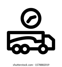 delayed icon isolated sign symbol vector illustration - high quality black style vector icons
