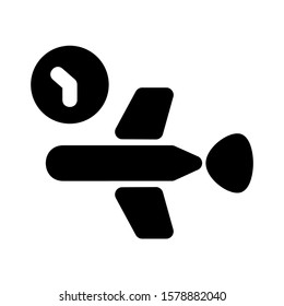 delayed icon isolated sign symbol vector illustration - high quality black style vector icons
