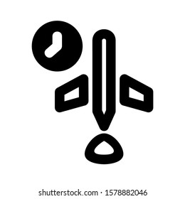 delayed icon isolated sign symbol vector illustration - high quality black style vector icons

