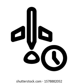 delayed icon isolated sign symbol vector illustration - high quality black style vector icons
