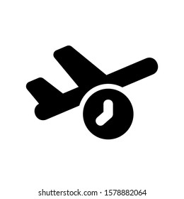delayed icon isolated sign symbol vector illustration - high quality black style vector icons
