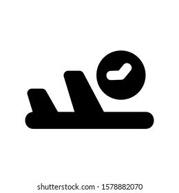 delayed icon isolated sign symbol vector illustration - high quality black style vector icons
