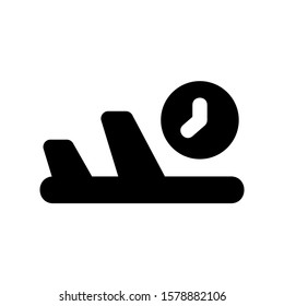 delayed icon isolated sign symbol vector illustration - high quality black style vector icons
