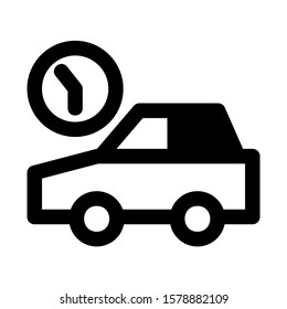 delayed icon isolated sign symbol vector illustration - high quality black style vector icons
