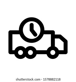delayed icon isolated sign symbol vector illustration - high quality black style vector icons
