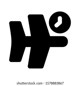 delayed icon isolated sign symbol vector illustration - high quality black style vector icons
