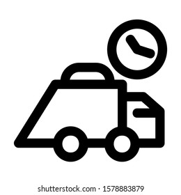 delayed icon isolated sign symbol vector illustration - high quality black style vector icons
