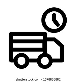 delayed icon isolated sign symbol vector illustration - high quality black style vector icons
