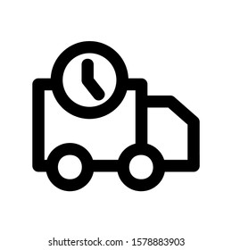 delayed icon isolated sign symbol vector illustration - high quality black style vector icons
