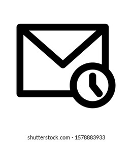 delayed icon isolated sign symbol vector illustration - high quality black style vector icons
