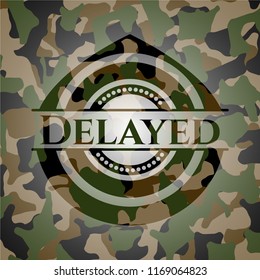 Delayed on camouflaged texture