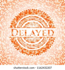 Delayed orange mosaic emblem