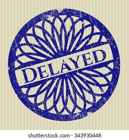 Delayed rubber grunge texture stamp