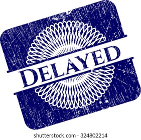 Delayed rubber seal with grunge texture